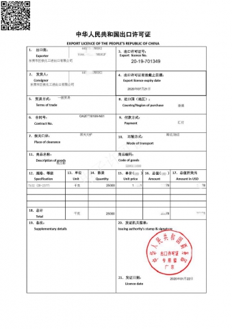 In China, each order of titanium dioxide export requires a separate export license.  The cctio2 group specializes in exporting titanium dioxide,  and can obtain an export license in as short as 1 day, saving you time.