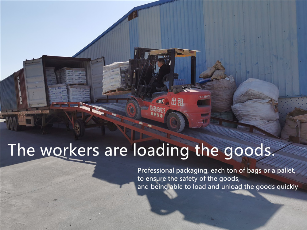 Professional packaging, each ton of bags or a pallet,  to ensure the safety of the goods,  and being able to load and unload the goods quickly