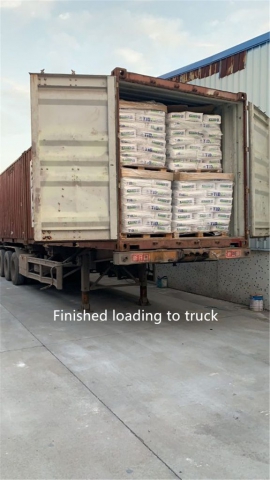 Finished loading to truck